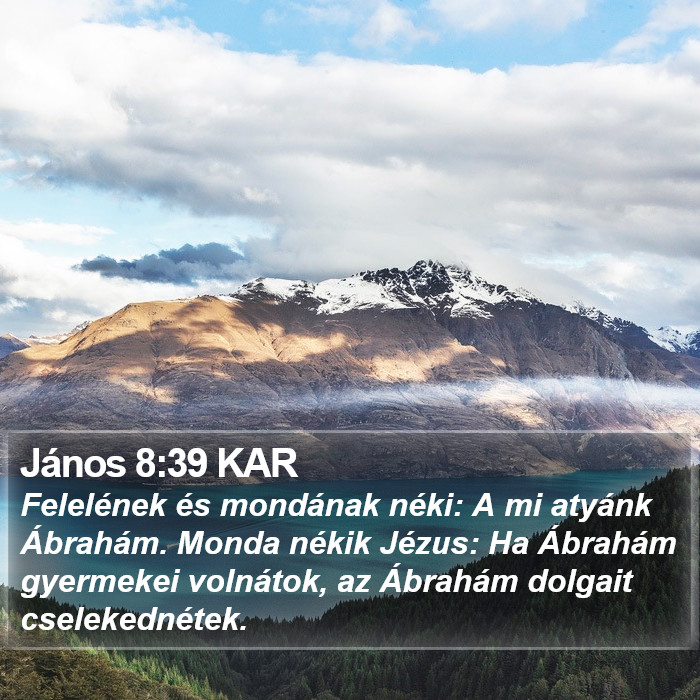 János 8:39 KAR Bible Study