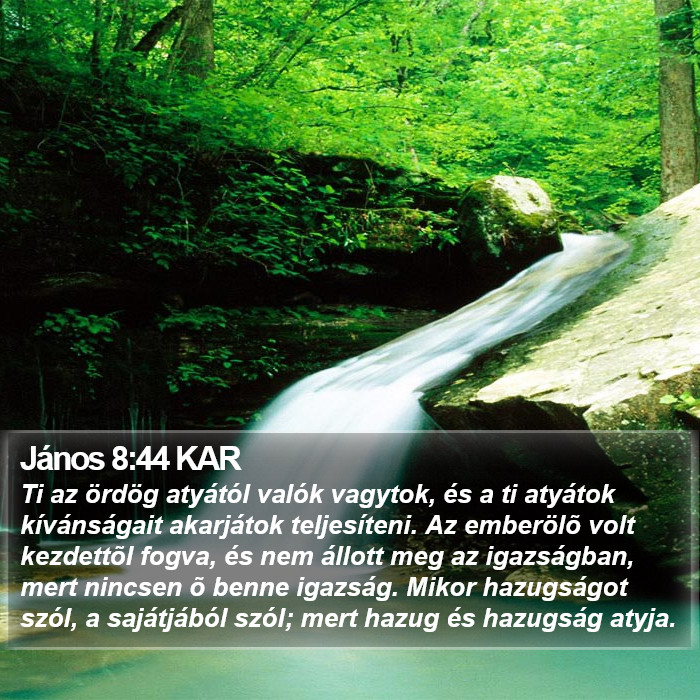 János 8:44 KAR Bible Study