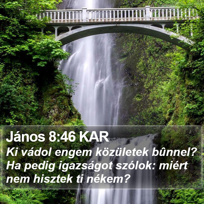 János 8:46 KAR Bible Study