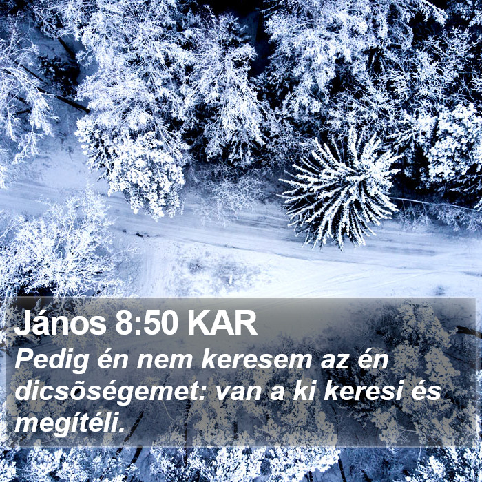 János 8:50 KAR Bible Study