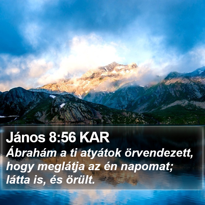 János 8:56 KAR Bible Study