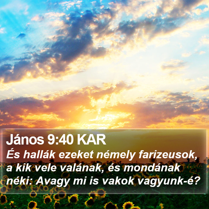 János 9:40 KAR Bible Study