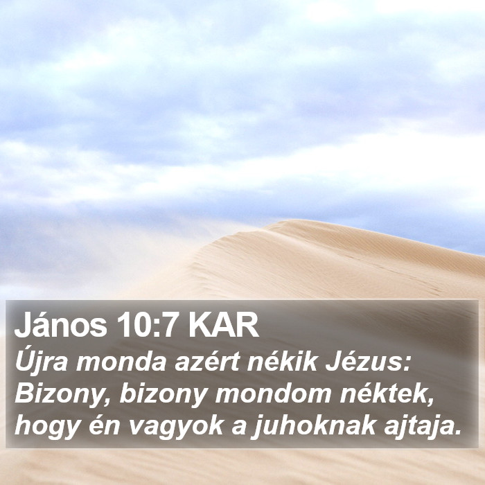 János 10:7 KAR Bible Study