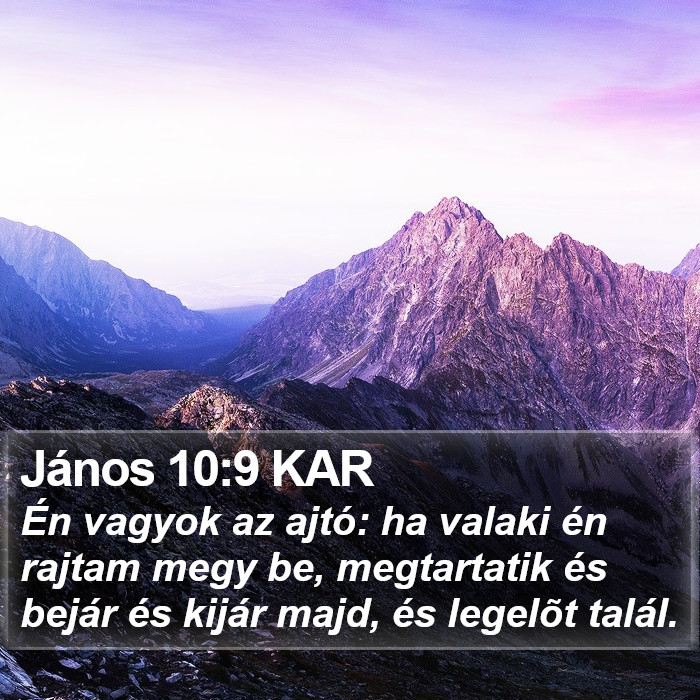 János 10:9 KAR Bible Study