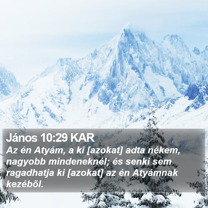 János 10:29 KAR Bible Study