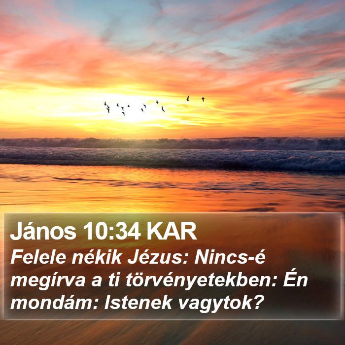 János 10:34 KAR Bible Study