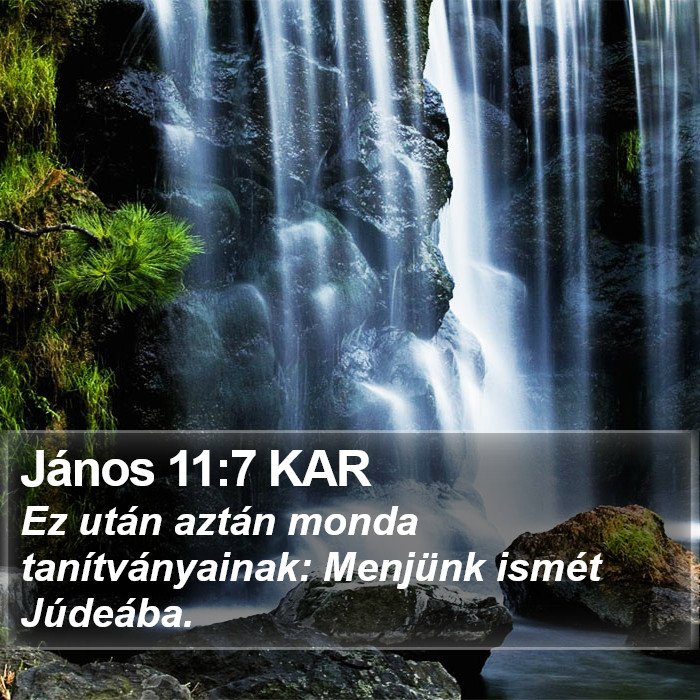 János 11:7 KAR Bible Study