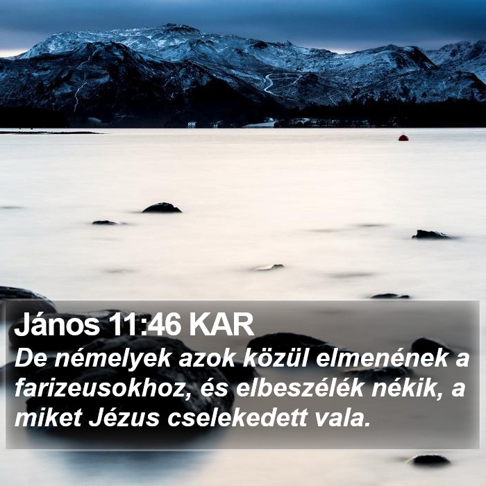 János 11:46 KAR Bible Study