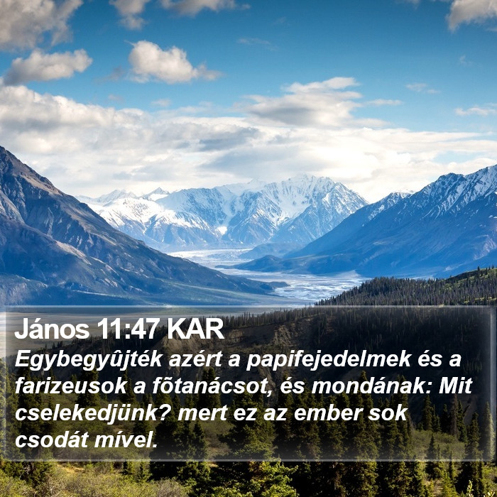 János 11:47 KAR Bible Study