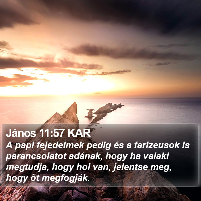 János 11:57 KAR Bible Study