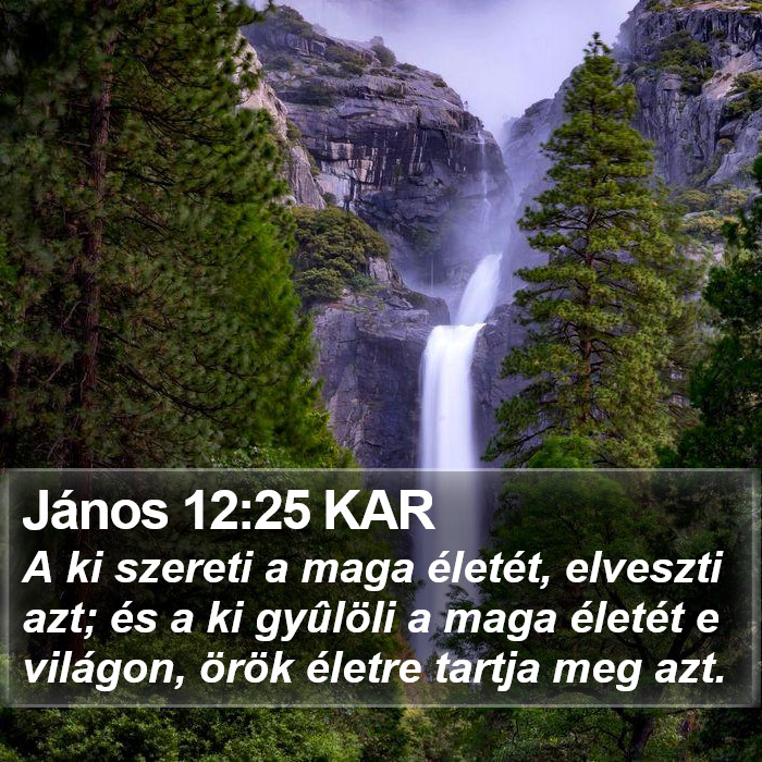 János 12:25 KAR Bible Study