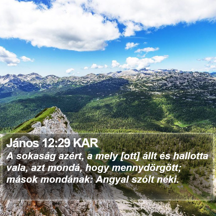 János 12:29 KAR Bible Study