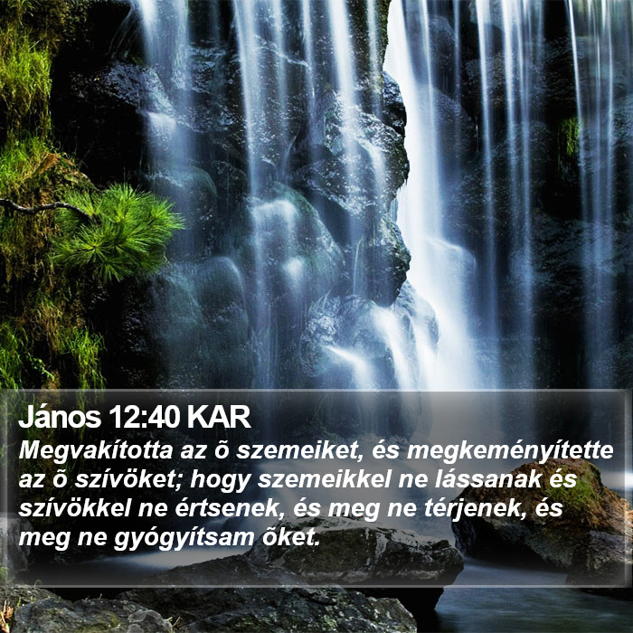 János 12:40 KAR Bible Study