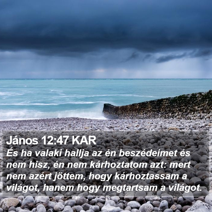 János 12:47 KAR Bible Study