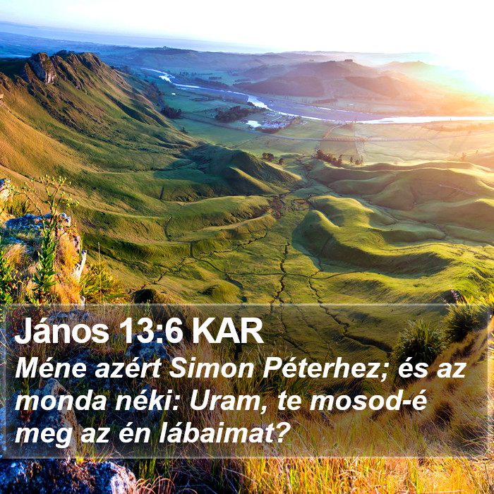 János 13:6 KAR Bible Study