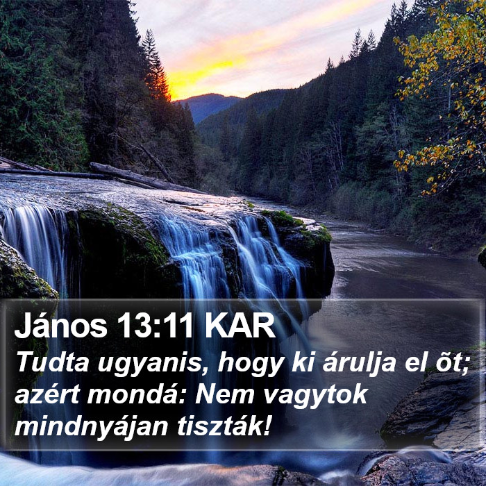 János 13:11 KAR Bible Study