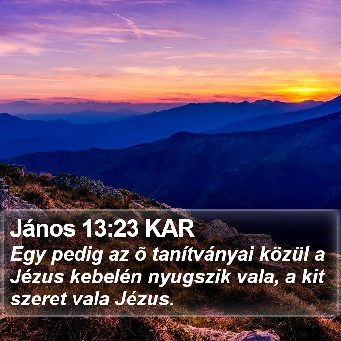 János 13:23 KAR Bible Study