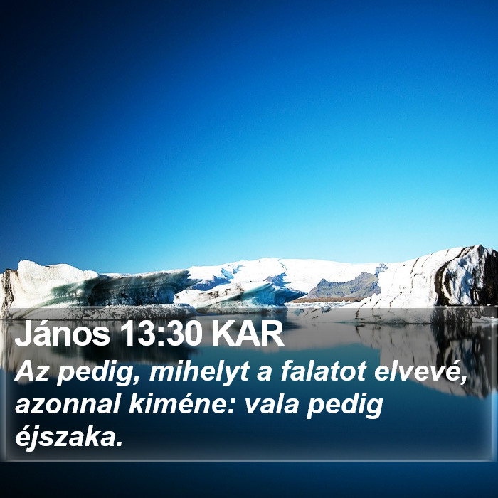 János 13:30 KAR Bible Study