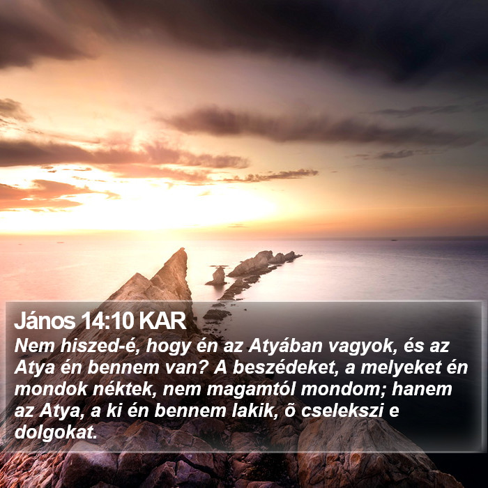 János 14:10 KAR Bible Study