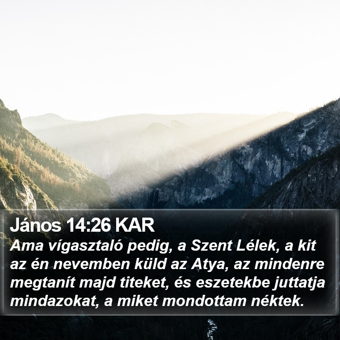 János 14:26 KAR Bible Study