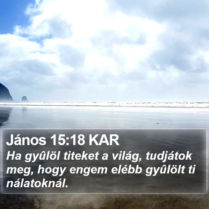 János 15:18 KAR Bible Study