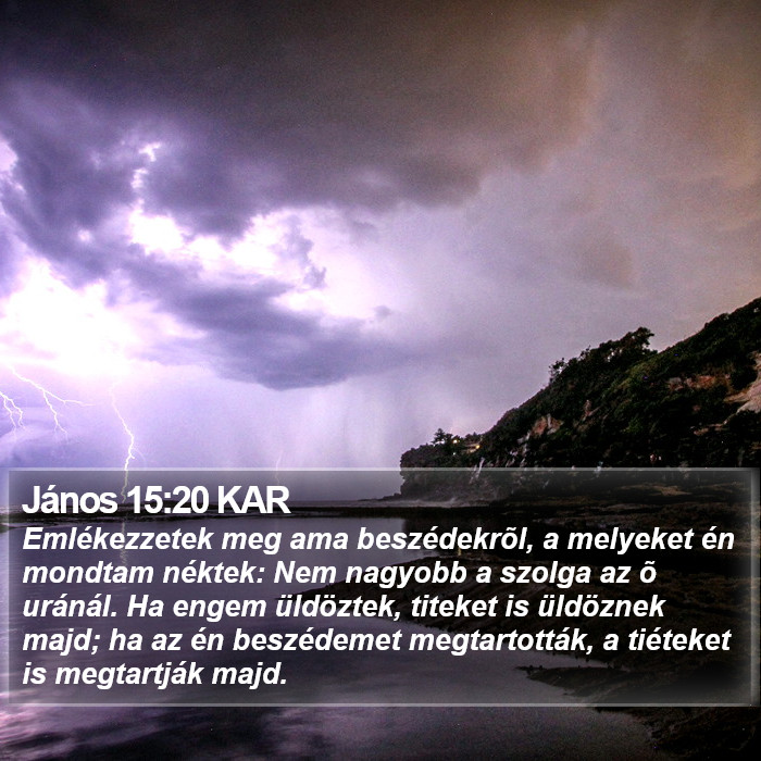 János 15:20 KAR Bible Study