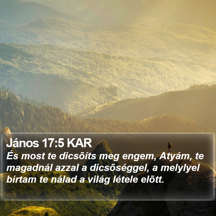 János 17:5 KAR Bible Study
