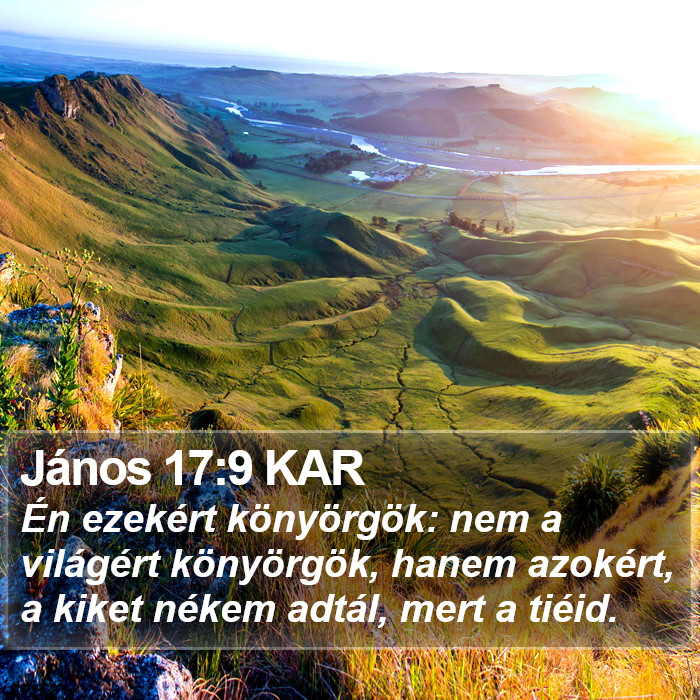 János 17:9 KAR Bible Study