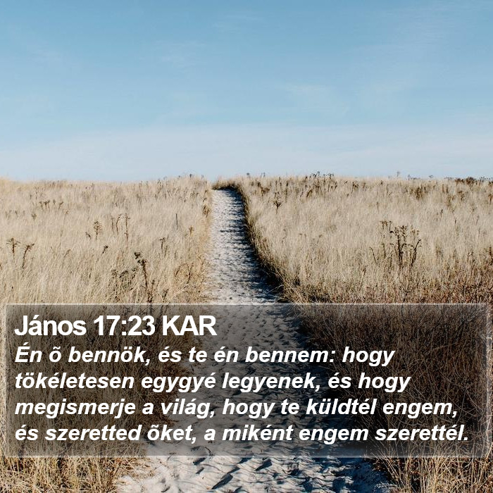 János 17:23 KAR Bible Study