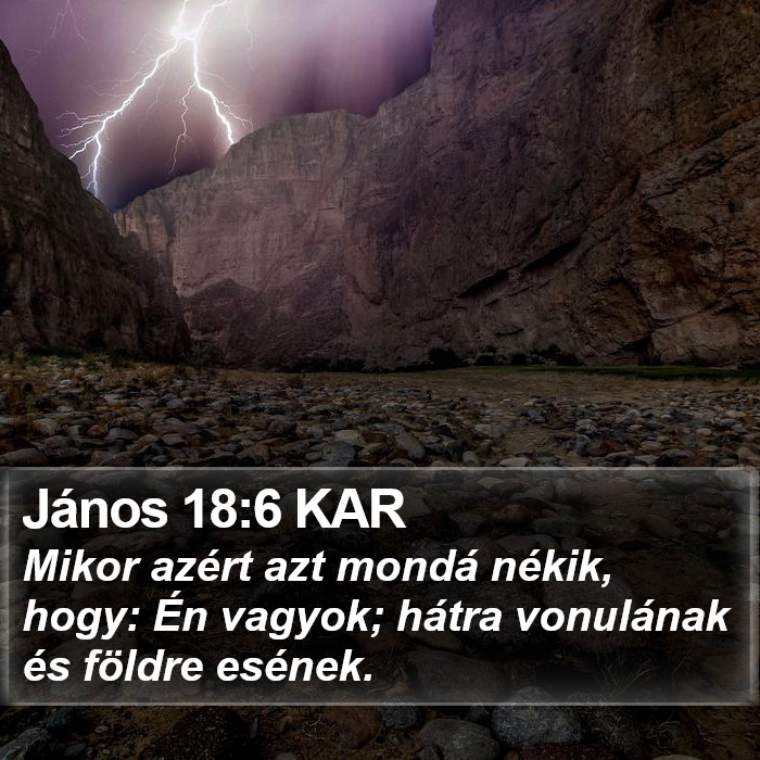 János 18:6 KAR Bible Study