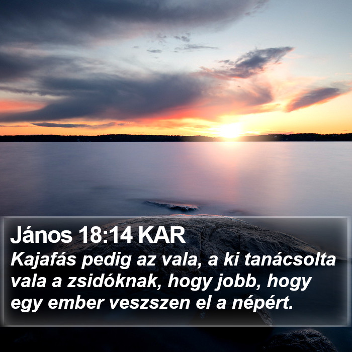 János 18:14 KAR Bible Study