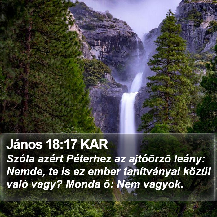 János 18:17 KAR Bible Study
