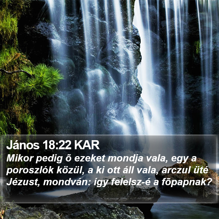 János 18:22 KAR Bible Study