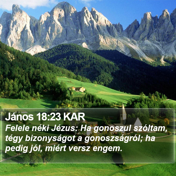 János 18:23 KAR Bible Study