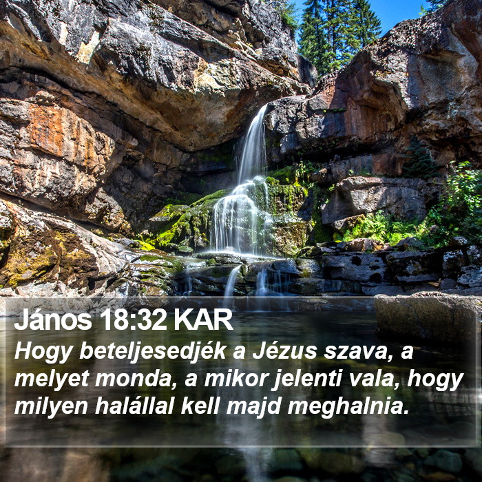János 18:32 KAR Bible Study