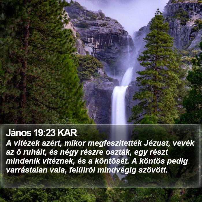 János 19:23 KAR Bible Study