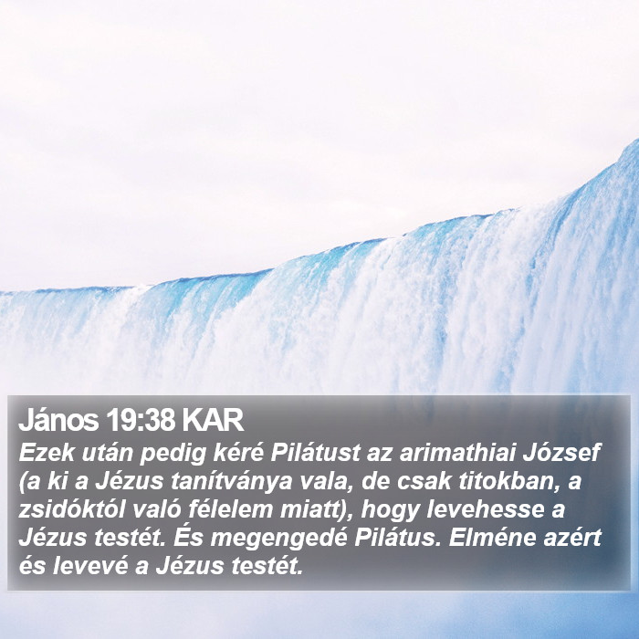 János 19:38 KAR Bible Study