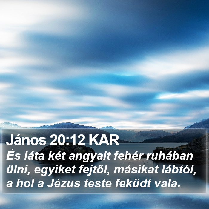 János 20:12 KAR Bible Study