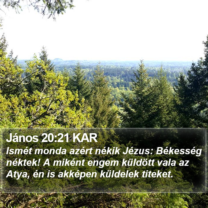János 20:21 KAR Bible Study