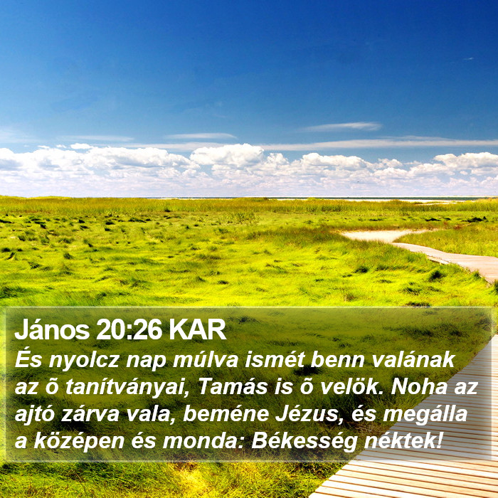 János 20:26 KAR Bible Study
