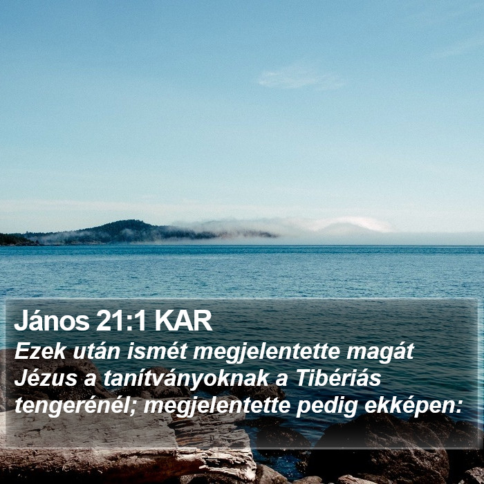 János 21:1 KAR Bible Study