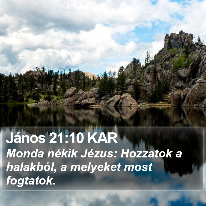 János 21:10 KAR Bible Study