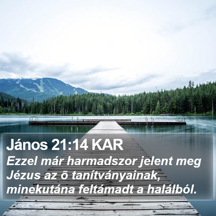 János 21:14 KAR Bible Study