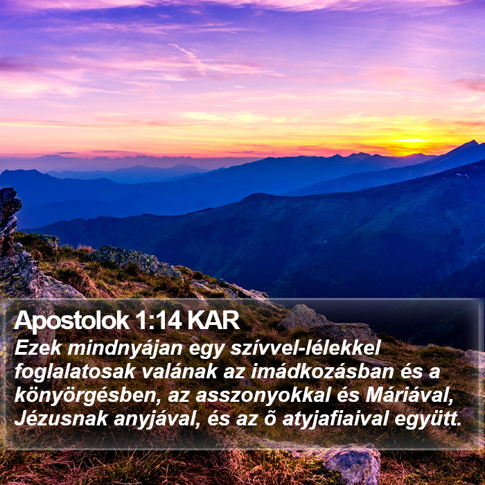 Apostolok 1:14 KAR Bible Study