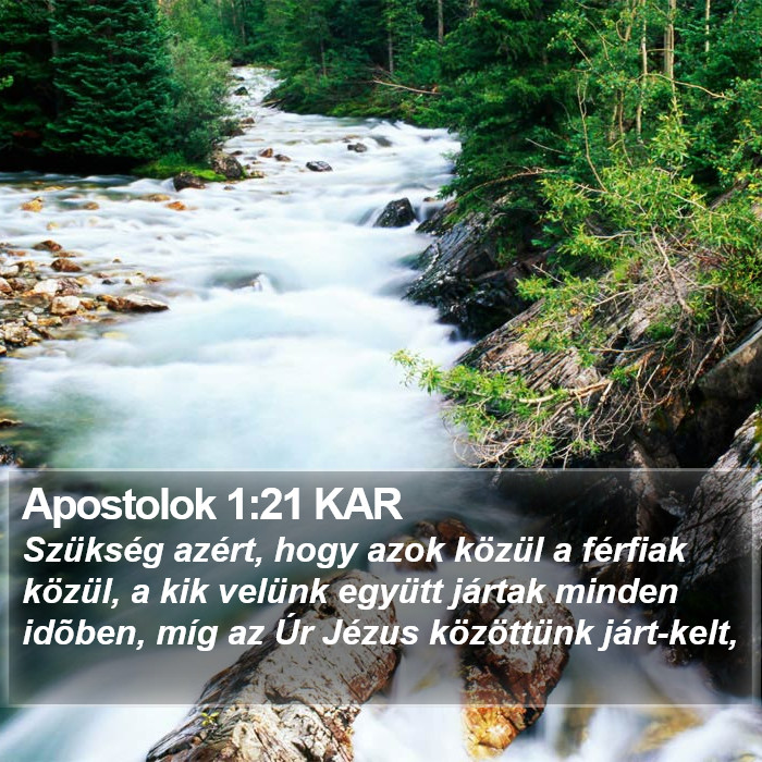 Apostolok 1:21 KAR Bible Study