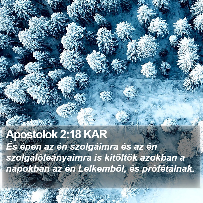 Apostolok 2:18 KAR Bible Study