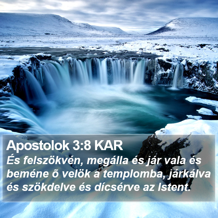 Apostolok 3:8 KAR Bible Study