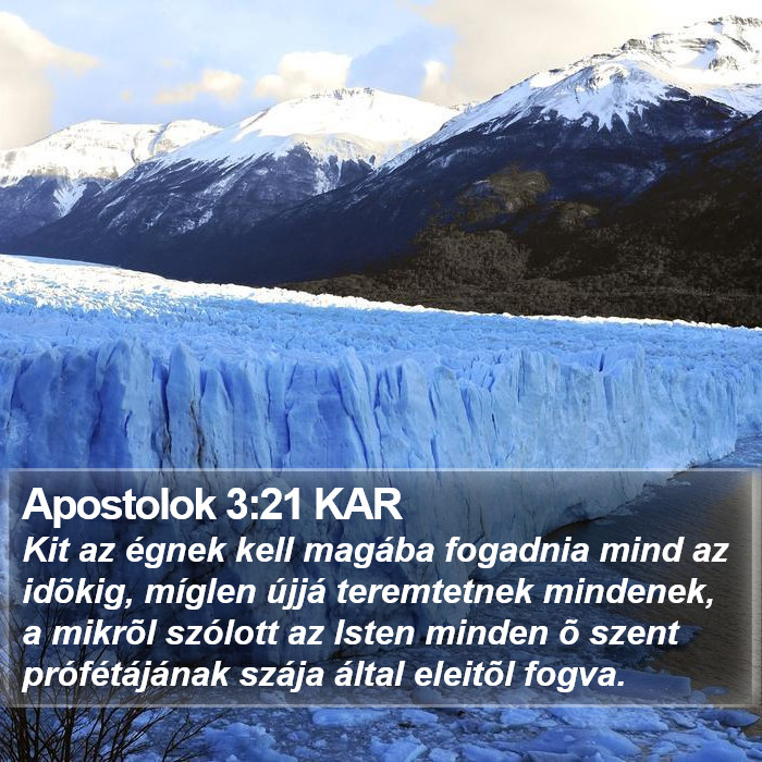 Apostolok 3:21 KAR Bible Study