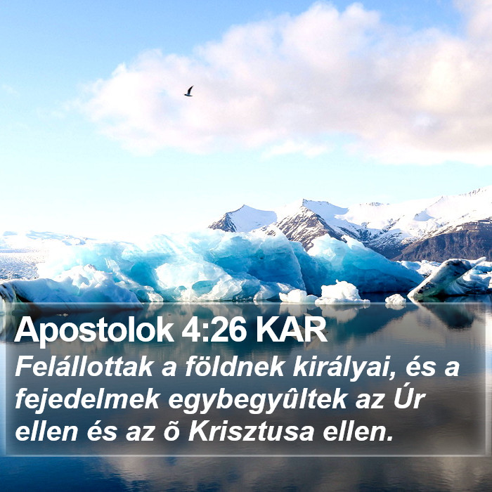 Apostolok 4:26 KAR Bible Study