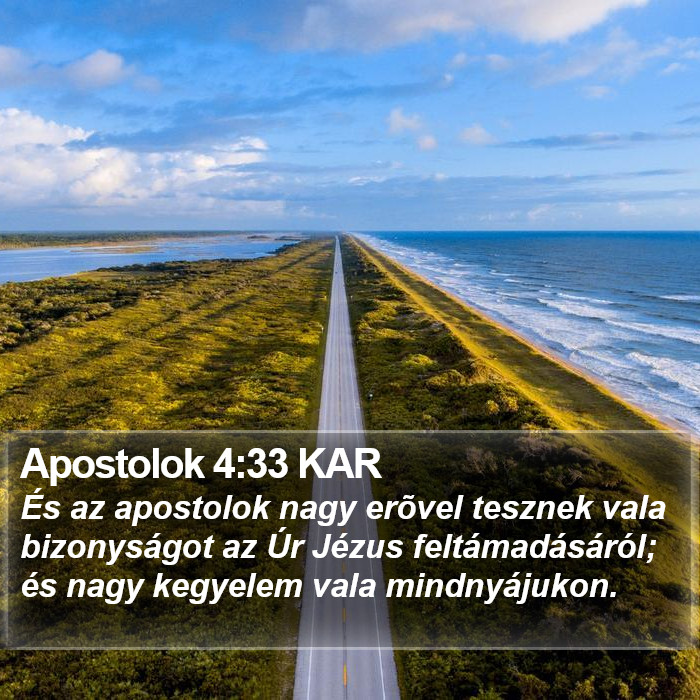 Apostolok 4:33 KAR Bible Study